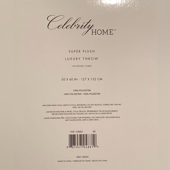 Celebrity Home Super Plush Throw - Picture 3 of 3